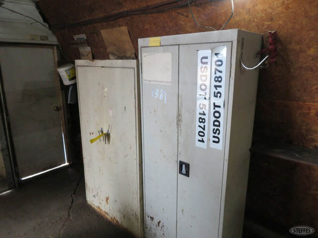 (2) Metal cabinets w/contents